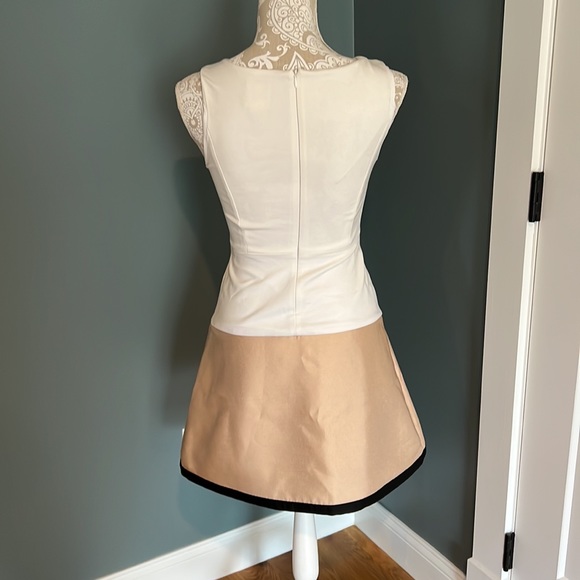 Anthropologie Maeve gold & white mini dress - Picture 3 of 4